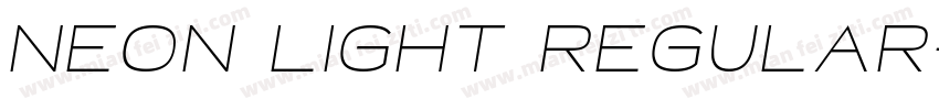 Neon Light Regular字体转换